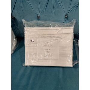 Everhome Pima Cotton Sheet  Queen 800 Thread Count White  New